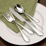 stainless oneida icarus 20pc serve 4 new clearance sale