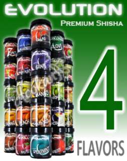 EVOLUTION SHISHA 4 Flavors Hookah Non Tobacco Tea Sheesha + $0 SHiP 