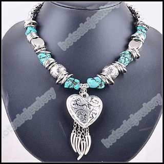 wholesale 4Pcs Boho Turquoise Coral Gemstone Necklaces  