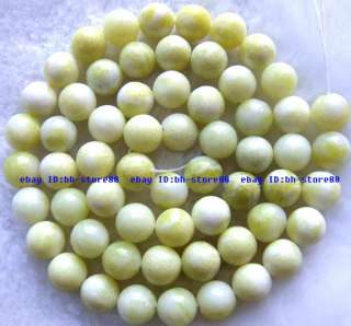 7mm natural lemon Jasper round gemstone Beads 15  