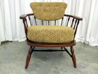 Vintage 1950s Mid Century Modern Windsor Style Side Chair w Deep 
