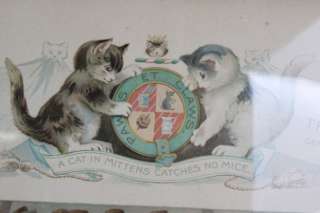   ANTIQUE CHROMOLITHOGRAPH THE CATS CIRCUS PUBLISHED BY E. NISTER LONDON