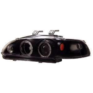 Anzo USA 121064 Honda Civic Projector with Halo Black Headlight 