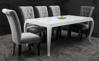 Design Esstisch BAROCCO weiss hochglanz 200cm Barock Tisch Tische 