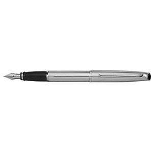    Aurora Style All Chrome Fountain Pen (Xtra Fine): Office Products
