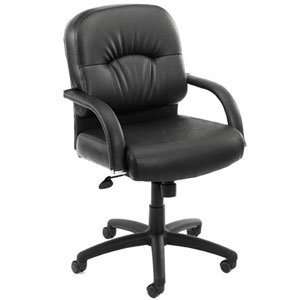   Boss Office Products Mid Back Caressoft Chair with Knee Tilt: Office