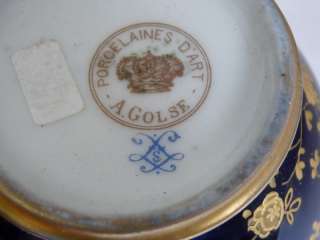   Vase porcelaine SEVRES A.GOLSE