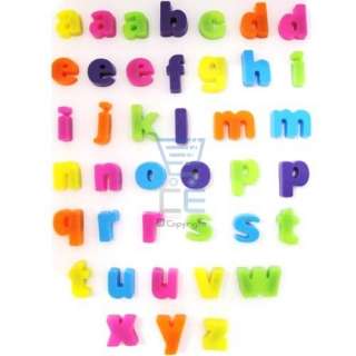 40 Mini Alphabet Letters Fridge Magnets   Multicolured  