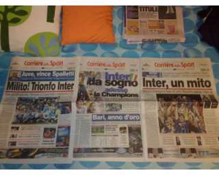 Giornale corriere dello sport triplete inter 2010 champions scudetto