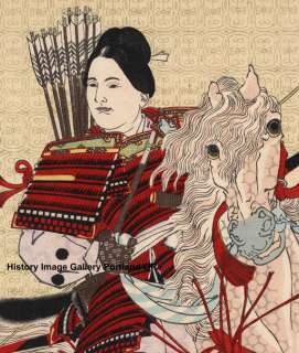 The Female Warrior Hangaku Japanese Print  