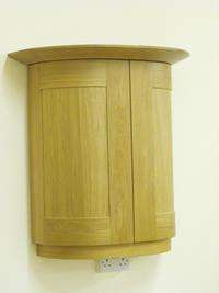   Solid OAK Brunswick Range Curved Wall Cabinet with Curved Door  