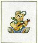 permin of copenhagen cross stitch kit teddy bear play type