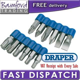 DRAPER 59001 IMPACT DRIVER SCREWDRIVER BIT SET TORX 8MM 5010559590018 