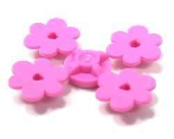 NEW LEGO 3 x Dk Pink Flower Heads,Sprue of Four 3742c01  