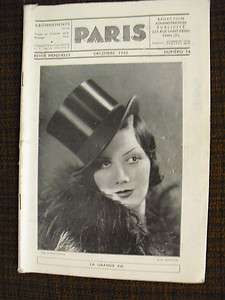   PARIS MAGAZINE N° 16 1932 actualité értotisme soft 