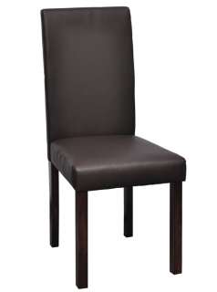   Set de 4 chaises similicuir de design Colonial couleur 