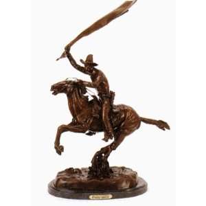 Bronco Saddle Solid Bronze Statue Handmade Sculpture Inspired By 