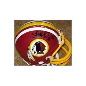  Stephen Davis autographed Football Mini Helmet (Washington 