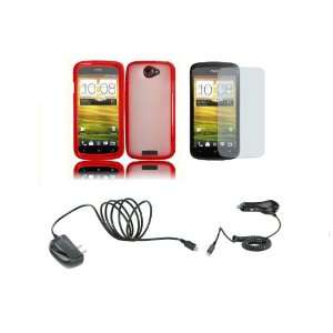   Cover Case + Wall Charger + Car Charger + Screen Protector + FREE