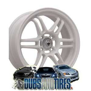  15 Inch 15x6.5 Konig wheels Lightspeed White wheels rims Automotive