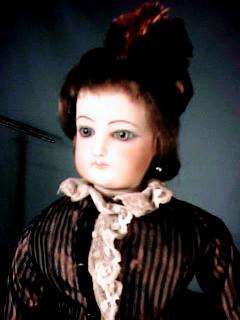 16 French Fashion Doll F.G. Late 1800s Custom Outfit  