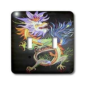  Taiche Acrylic Art   Mythology Chinese Dragon   Light Switch Covers 