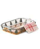    Pyrex Baking Dish with Holiday Basket  