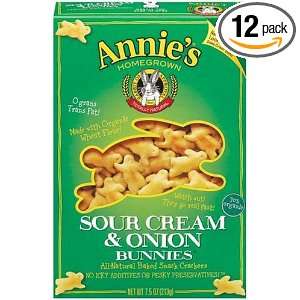   Snack Crackers, Sour Cream and Onion, 7.5 Ounce Boxes (Pack of 12