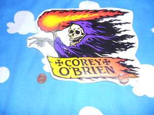 Lrg Vintage Skateboard sticker Santa Cruz Corey Obrien  