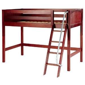  Maxtrix Twin Mid Loft Bed w. Angle Ladder: Home & Kitchen