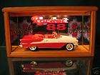 LIGHTED 118 DIECAST MODEL CAR CHEVY FLAG DISPLAY CASE