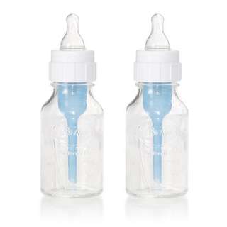   Natural Flow® Standard 4 ounce GLASS baby bottle 2 Pack  BPA FREE