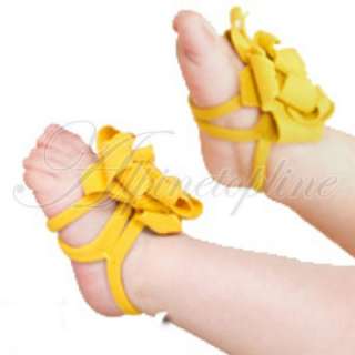 Lovely Baby Infant Toddler Boy & Girls Pram Flower Belt Feet Shoes 