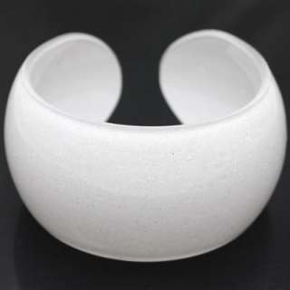 Exquisite Open Ended Lucite Resin Bangle Bracelet AB393  