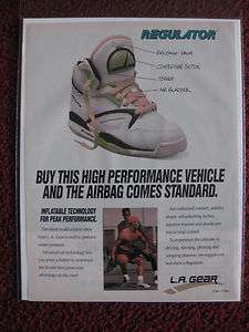   Ad L.A. Gear REGULATOR Sneakers Tennis Shoes ~ Pickup Basketball Game