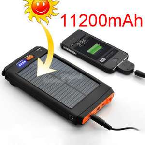 11200mAh Portable Solar Backup Battery Charger for laptop ipadl phone 