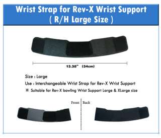 Wirst Strap for Rev X Bowling Wrist Support RH Large  