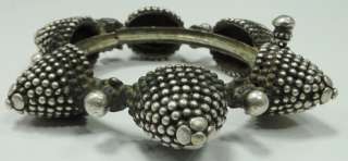 vintage antique ethnic tribal old silver bangle bracelet spike  