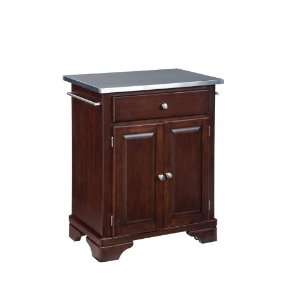 Stainless Steel Top on Cherry Cabinet by Home Styles   Cherry (9003 