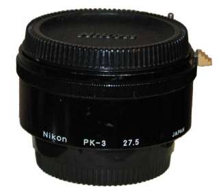 Nikon PK 3 Extension Tube make lens a Macro N D mount  