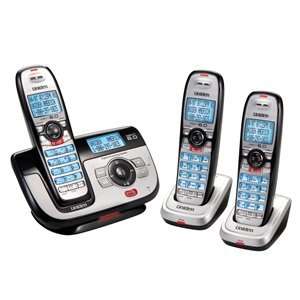DECT Phone System With 3 Handsets And Chargers Answering System Block 