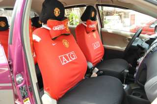 MANCHESTER UNITED Vehicle Car AUTO Seat Headrest Covers  