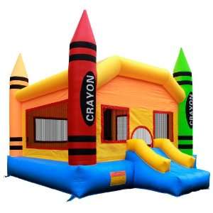   Grade Crayon Bounce House with Blower from Inflatable HQ: Toys & Games