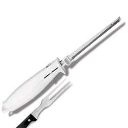 Hamilton Beach Carve n Set Electric Knife with Case, White 