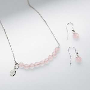  rose quartz bridesmaids jewelry set: Home & Kitchen