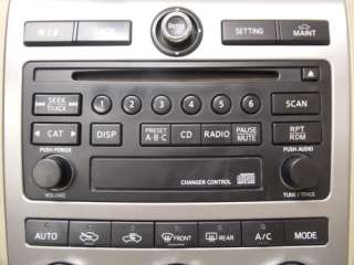 Nissan Murano Radio CD Player Climate Control 2006 2007 06 07 28185 