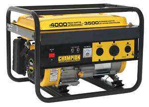 Champion 4000 Watt Portable Gas Generator RV Ready 46515 896682465158 