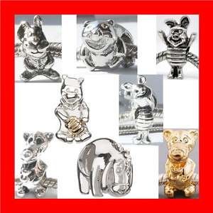 WINNIE THE POOH CHARMS COLLECTION FOR CHARM BRACELETS  