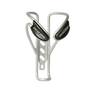 com ACTION WATER BOTTLE CAGE PLANET BIKE SILVER ALLOY W/BLACK BUTTONS 