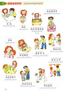   which are annotated with english translations and chinese pinyin